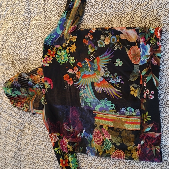 Johnny Was zip up hoodie - Picture 7 of 10